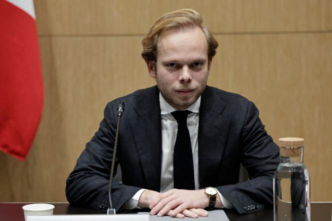 The deputy and rapporteur Charles Alloncle, before a hearing of members of Radio France, at the National Assembly, in Paris, December 17, 2025. 