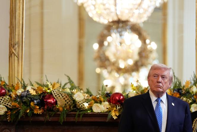 Donald Trump, à la Maison Blanche, à Washington, le 16 décembre 2025.