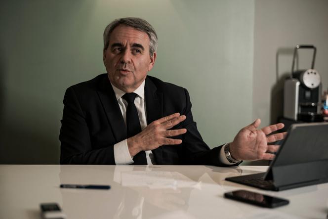 Xavier Bertrand, président Les Républicains du conseil régional des Hauts-de-France, à Paris, le 16&nbsp;décembre&nbsp;2025.