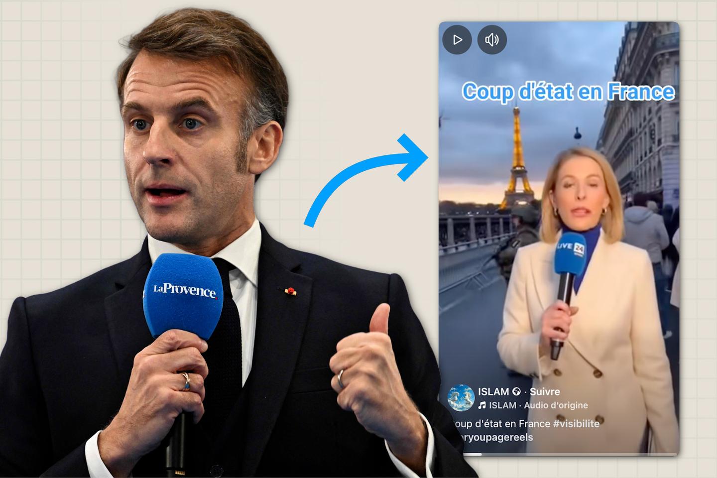 « Je m’excuse » : nous avons retrouvé l’auteur de la vidéo virale qui annonce faussement un coup d’Etat en France « Je m’excuse » : nous avons retrouvé l’auteur de la vidéo virale qui annonce faussement un coup d’Etat en France