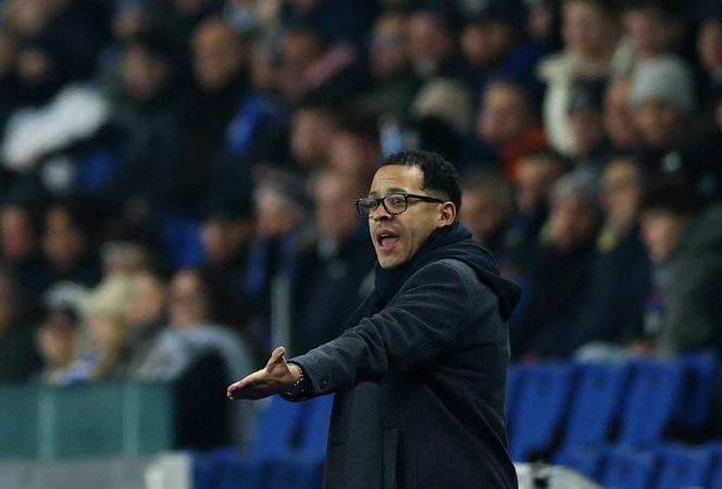 Liam Rosenior, le 18&nbsp;décembre, lors du match de Ligue conférence entre Strasbourg et Breidablik, au Stade de la Meinau.