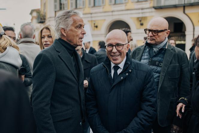 Jean-Pierre Rivère, ancien président de l'OGCN, et Eric Ciotti, à Nice, le 15 décembre 2025.