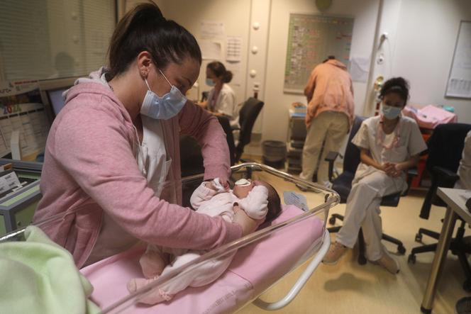 A la maternité de l’hôpital d’Ajaccio (Corse), le 18 janvier 2024.