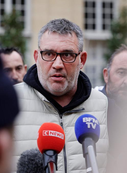 Le président de la Coordination rurale, Bertrand Venteau, après une rencontre à l’hôtel Matignon, à Paris, le 19 décembre 2025.