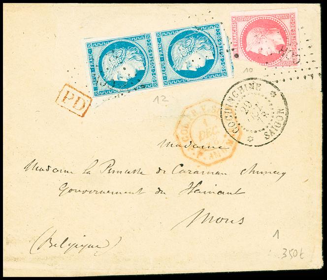 Lettre autographe de Francis Garnier pour la princesse de Caraman-Chimay en Belgique, « pièce historique », selon le vendeur : 440 euros.