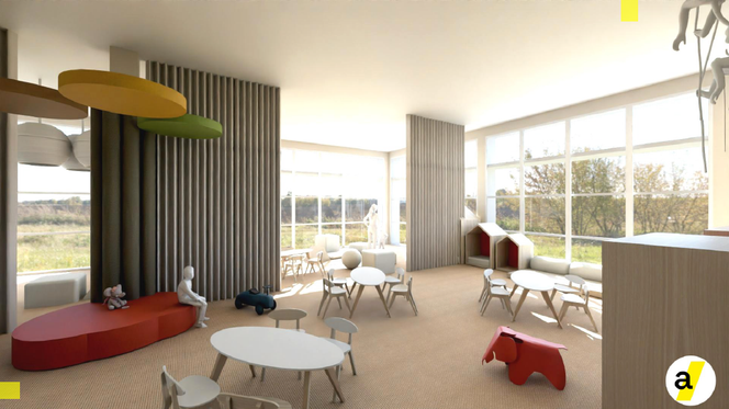 Vue d’artiste du projet de crèche « Heolig » à Brest, qui sera livré au début 2026.