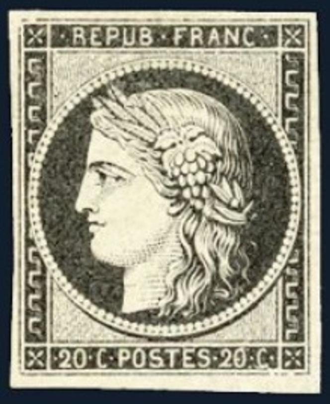 Prix de départ de 200&nbsp;euros chez Boule, vente clôturée le14&nbsp;janvier 2026, pour ce timbre coté 700&nbsp;euros.