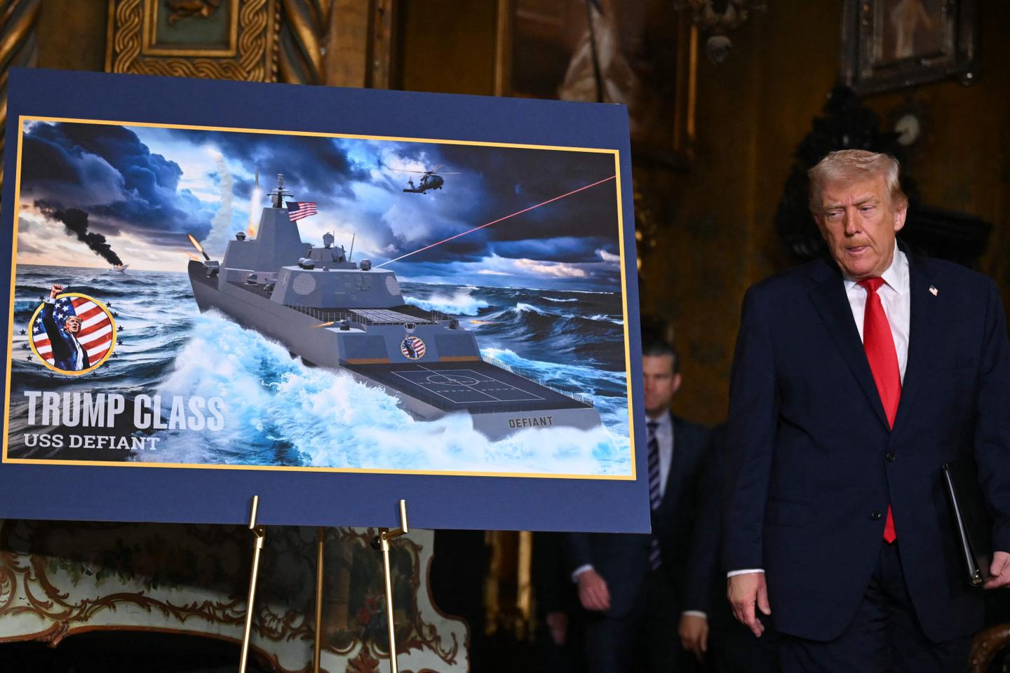 Donald Trump lance une nouvelle classe de navires de guerre à son nom