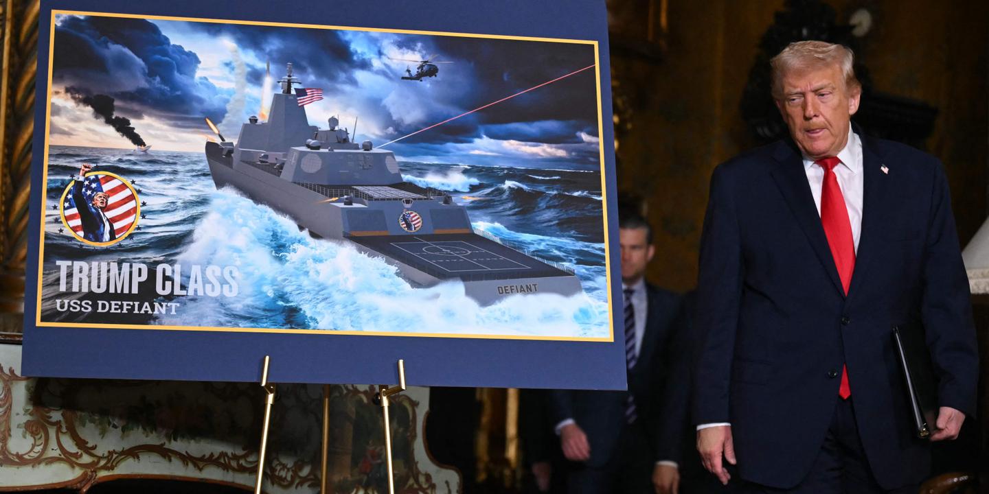 Donald Trump lance une nouvelle classe de navires de guerre à son nom