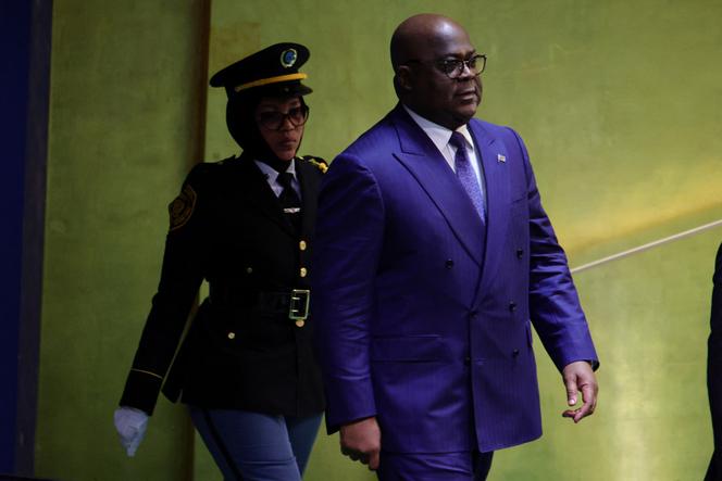 Le président congolais Félix Tshisekedi lors de l’Assemblée générale des Nations unies, au siège de l’organisation, à New York, le 23 septembre 2025.