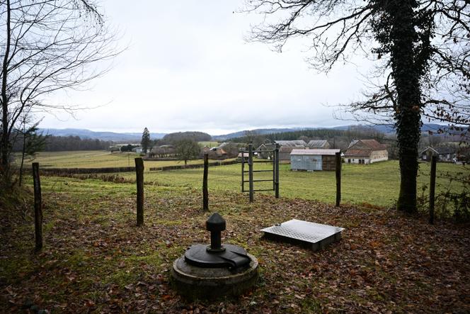 Un ouvrage de captage d’eau potable, à Brassy (Nièvre), le 11&nbsp;février 2025.