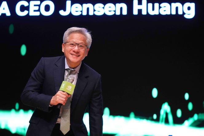 Le PDG de Nvidia, Jensen Huang, lors du sommet de l’APEC, à Gyeongju, en Corée du Sud, le 31 octobre 2025.