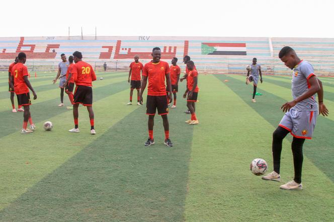 L’équipe soudanaise Al-Merrikh, au stade Atbara de Khartoum, le 17&nbsp;juillet 2025.
