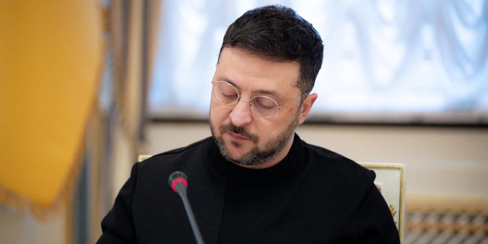 Le président ukrainien, Volodymyr Zelensky, à Kiev, le 24 décembre 2025. - BUREAU DE LA PRÉSIDENCE UKRAINIENNE / AFP