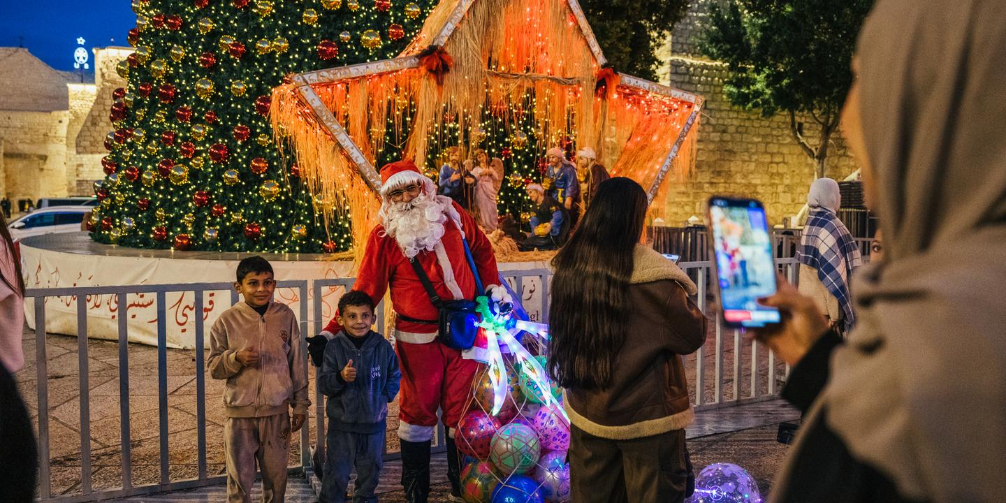 « Mon seul souhait, c’est la paix » : Noël célébré dans les territoires palestiniens
