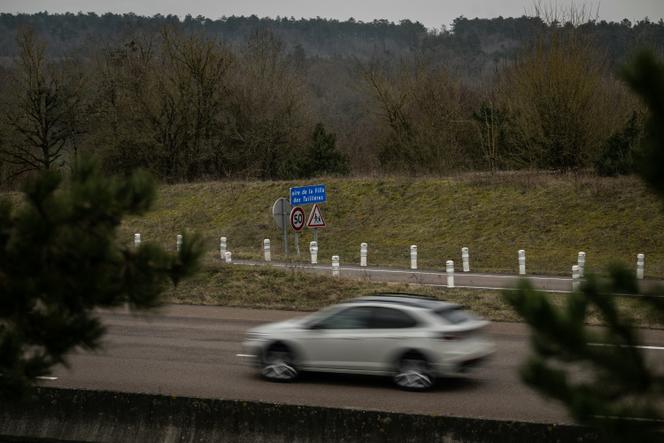 Sur l’autoroute A31, près de Selongey (Côte-d’Or), le 8 février 2025.