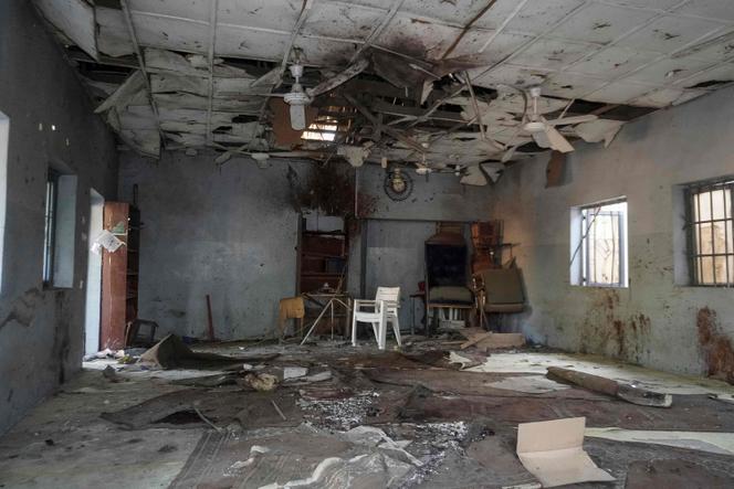 La mosquée du marché de Gamboru, à Maiduguri, au Nigeria, après un attentat à la bombe, le 25 décembre 2025.