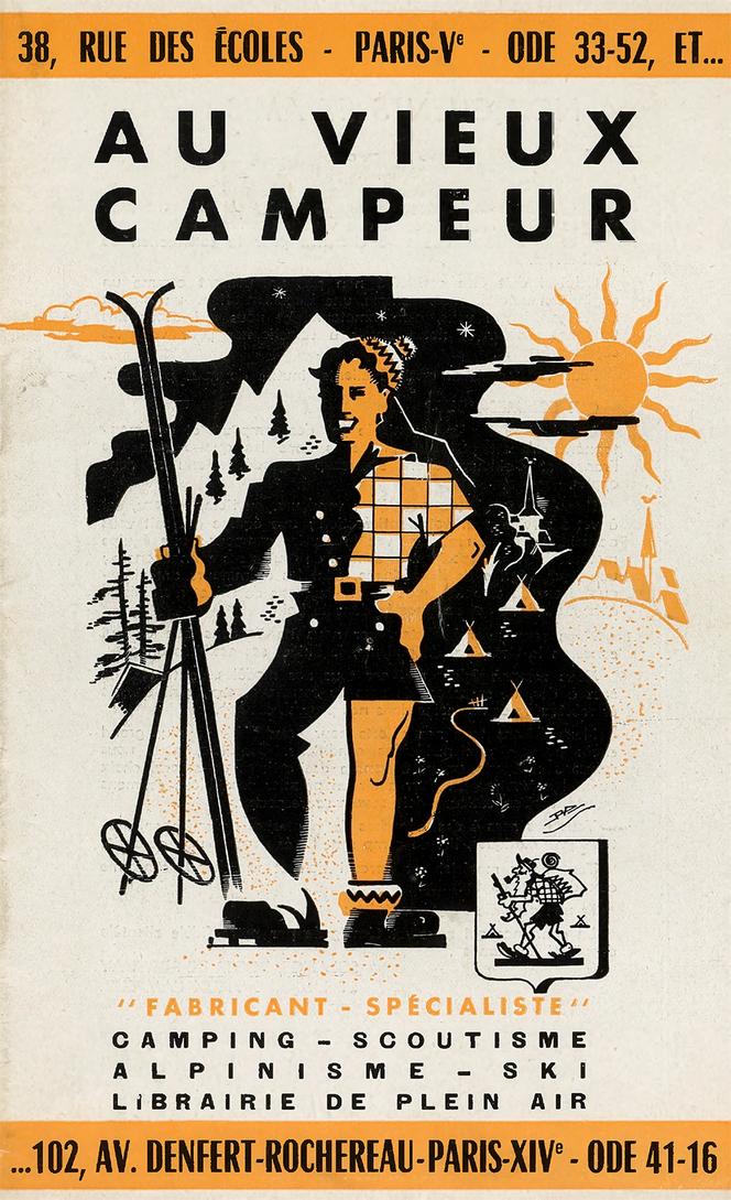 Une affiche du magasin des années 1950.