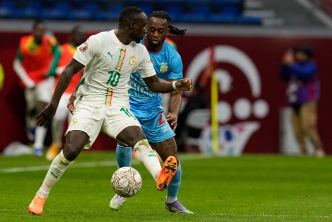 L’attaquant sénégalais Sadio Mané, lors du match de la Coupe d’Afrique des nations face à la République démocratique du Congo, le 27 décembre à Tanger (Maroc).