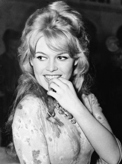 Brigitte Bardot à l’hôtel Mount Royal, à Londres, le 9 avril 1959.