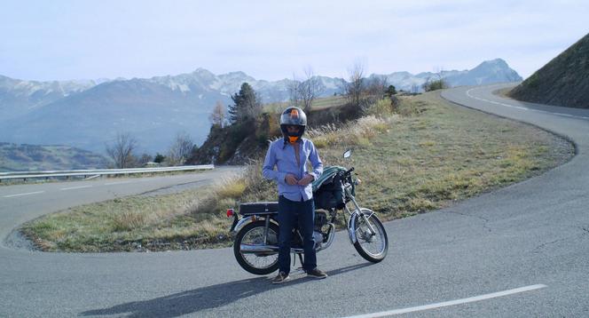 Baptiste Pérusat (Laurent) dans « Laurent dans le vent ».