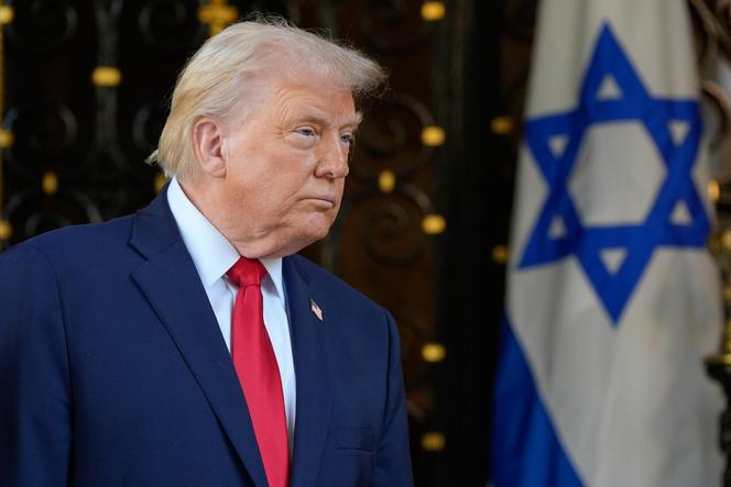 Le président américain, Donald Trump, lors de sa rencontre avec le premier ministre israélien, Benyamin Nétanyahou, à Mar-a-Lago, en Floride, le 29 décembre 2025.