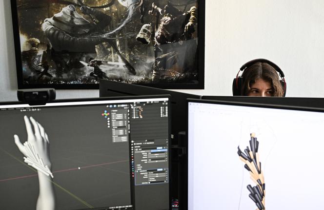 Dans les studios de Sandfall Interactive, lors de la création de personnages du jeu vidéo «&nbsp;Clair Obscur. Expedition 33&nbsp;», à Montpellier, le 10&nbsp;avril&nbsp;2025.