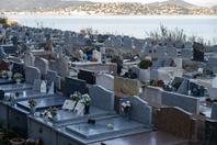 The marine cemetery in the city of Saint-Tropez, southeastern France, where the Bardot family graves are located, on December 29, 2025.