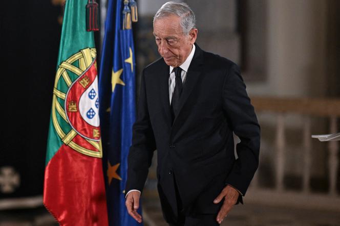 Le président portugais, Marcelo Rebelo de Sousa, au palais de Belem, à Lisbonne, le 13 mars 2025.