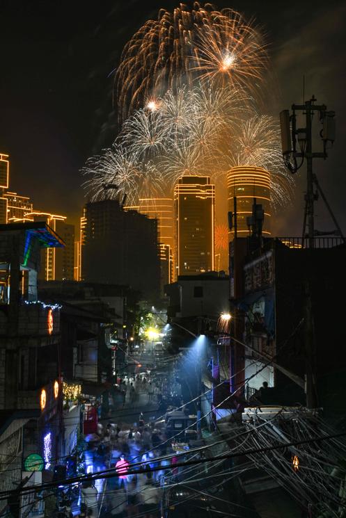 A Makati, aux Philippines, le 1ᵉʳ janvier 2026.