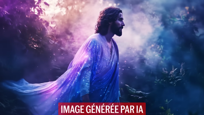 Capture d’écran de la fausse bande-annonce de long-métrage sur la Bible, créée par Pray.com.