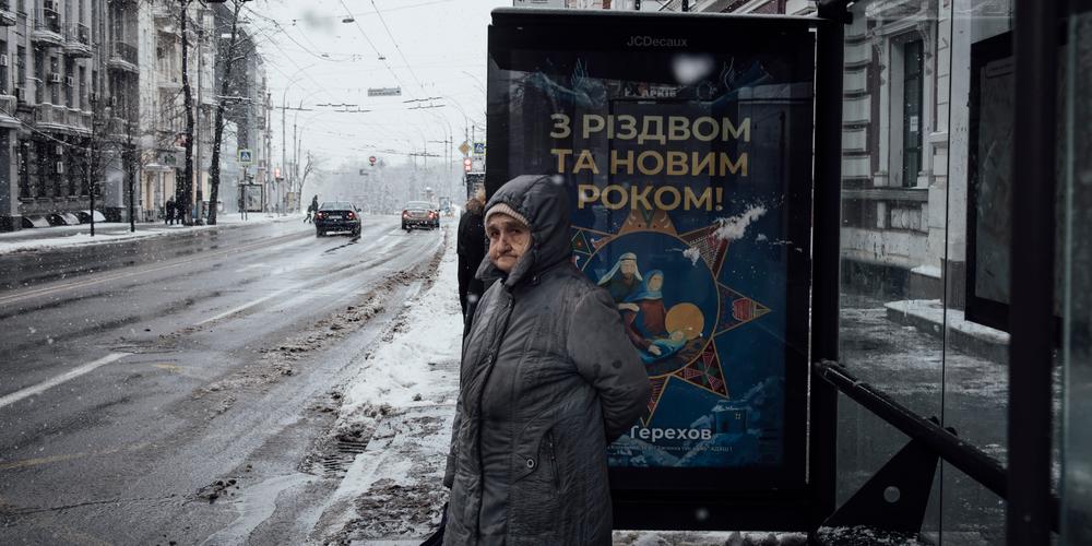 Dans le centre-ville de Kharkiv, en Ukraine, le 28 décembre 2025. - ADRIEN VAUTIER / LE PICTORIUM POUR « LE MONDE »