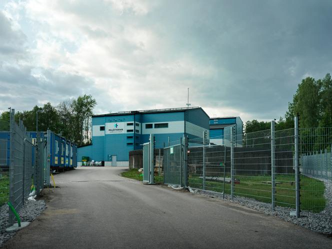 L’usine de traitement des eaux de Brantafors à Kallinge, dans la commune de Ronneby, en Suède, le 11&nbsp;juin 2025.