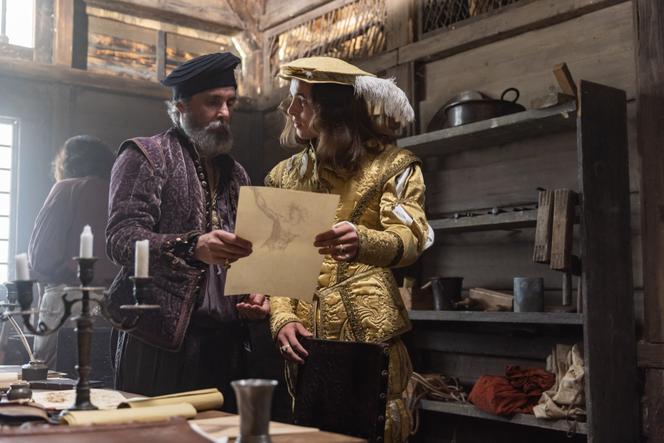 Jonny Glynn dans le rôle de Léonard de Vinci et Joshua Duffy dans celui de Raphaël dans « Renaissance, une époque de sang et de beauté », d’Emma Frank.