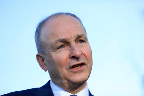Le premier ministre irlandais, Micheal Martin, à Dublin, le 26 novembre 2024.