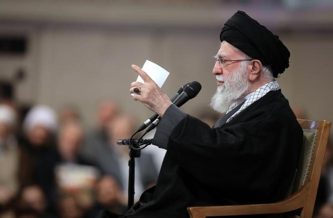Ali Khamenei, le Guide suprême iranien, à Téhéran, le 3&nbsp;janvier&nbsp;2026.