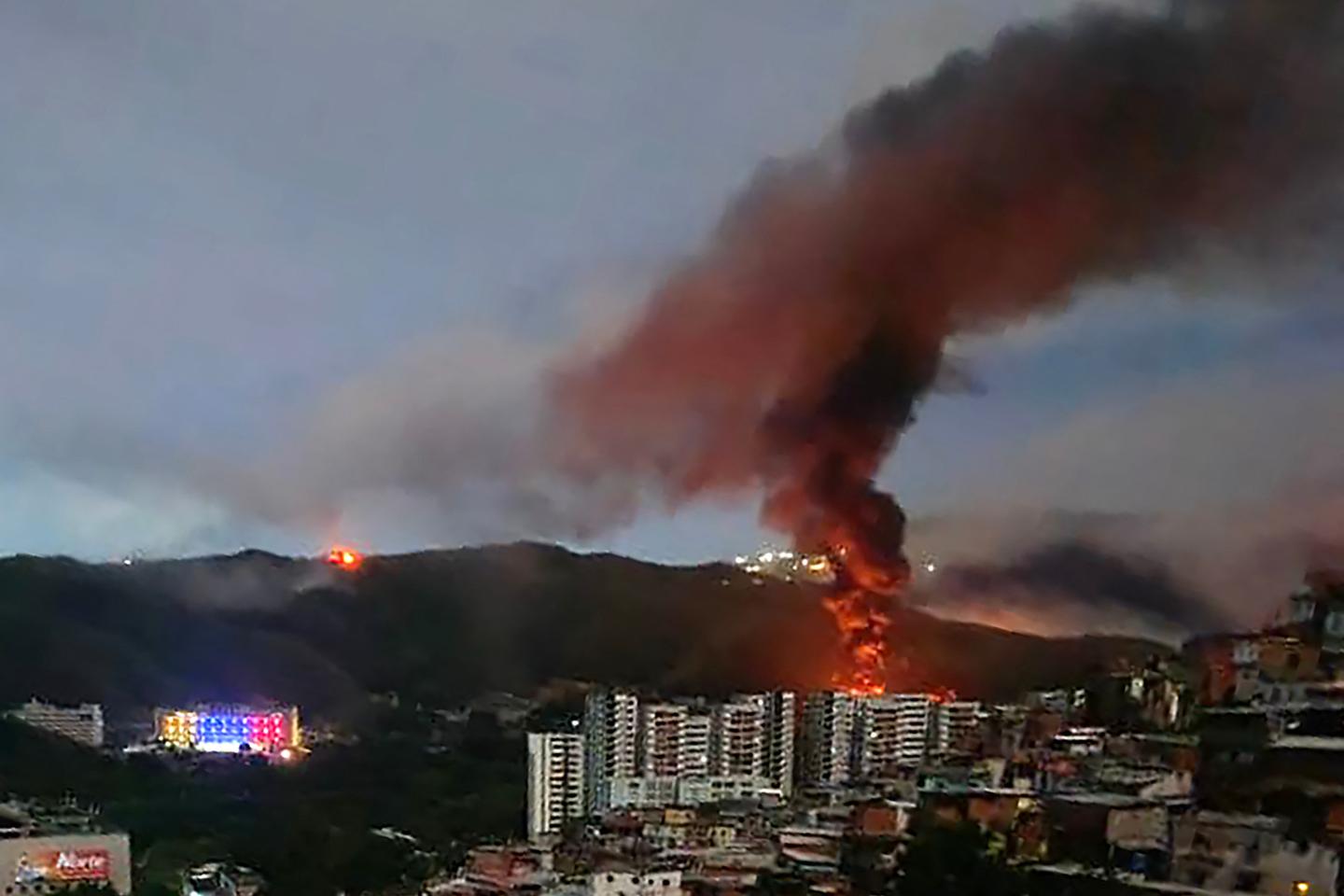 In photos: A historic night of US strikes in Venezuela