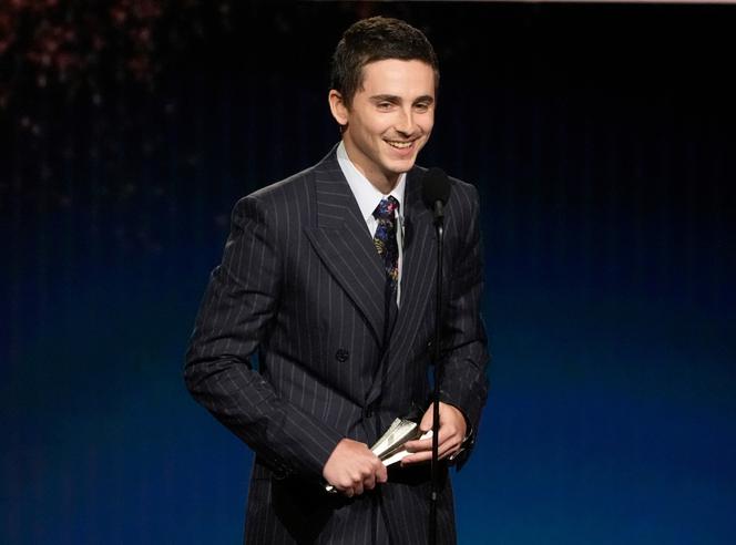 Timothée Chalamet lors de la 31ᵉ cérémonie annuelle des Critics Choice Awards, le 4 janvier 2026, au Barker Hanger de Santa Monica, en Californie, aux Etats-Unis.