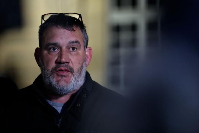 Le président national de la Coordination rurale (CR), Bertrand Venteau, à Matignon, à Paris, le 5 janvier 2026.