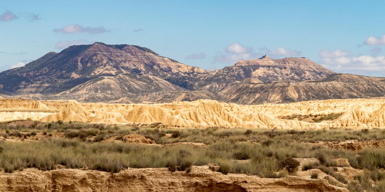 Le parc naturel des Bardenas Reales de Navarre.