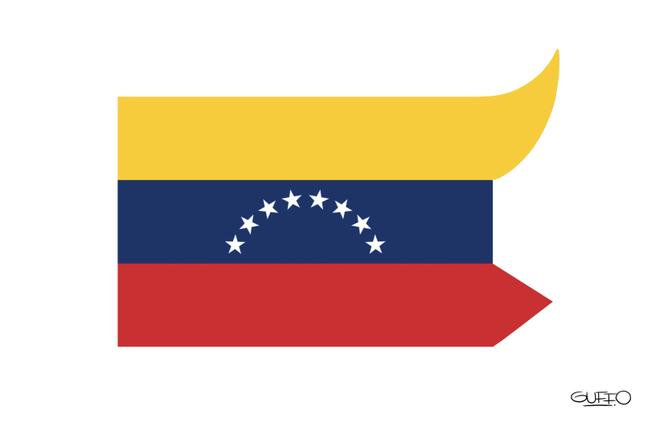 Le dessin paru en une du « Monde » daté du 7 janvier 2026, signé par le dessinateur mexicain Guffo.  