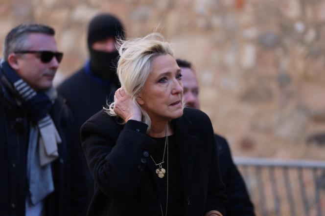 The president of the National Rally (RN) parliamentary group, Marine Le Pen, in Saint-Tropez, January 7, 2026. 