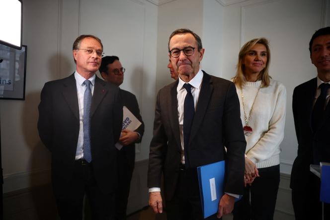 Bruno Retailleau, président du parti Les Républicains (LR), au siège du parti à Paris, le 7 janvier 2026.