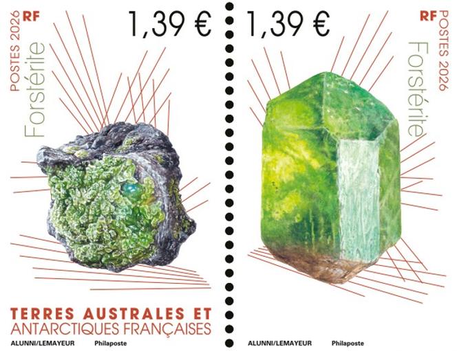 1,39&nbsp;euro x 2, «&nbsp;Forstérite&nbsp;».