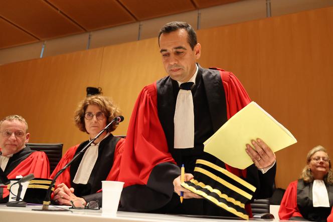 Le président du tribunal de Paris, Peimane Ghaleh-Marzban, lors de sa cérémonie d’investiture au tribunal de Paris, le 29 septembre 2025.
