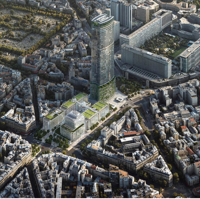 Vue du projet de restructuration du centre commercial Maine-Montparnasse.