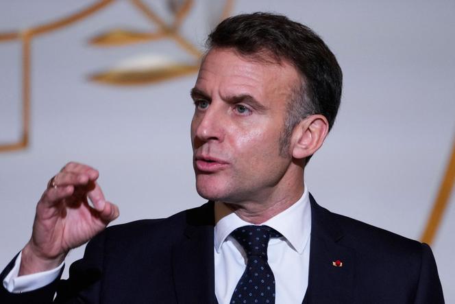 Emmanuel Macron during a speech at the conference of ambassadors, at the Elysée, January 8, 2026. 