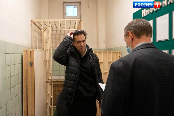 French researcher Laurent Vinatier upon his release as part of a prisoner exchange between Russia and France on January 8, 2026.