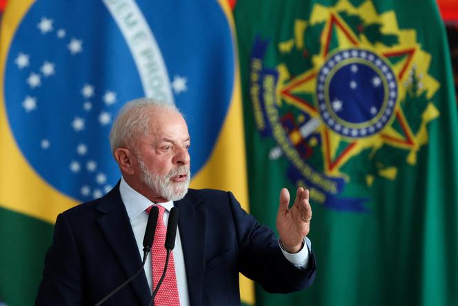 Le président brésilien, Luiz Inacio Lula da Silva, s’exprime lors d’une cérémonie marquant le troisième anniversaire de la tentative de coup d’Etat manquée de Jair Bolsonaro, à Brasilia, au Brésil, le 8 janvier 2026. 