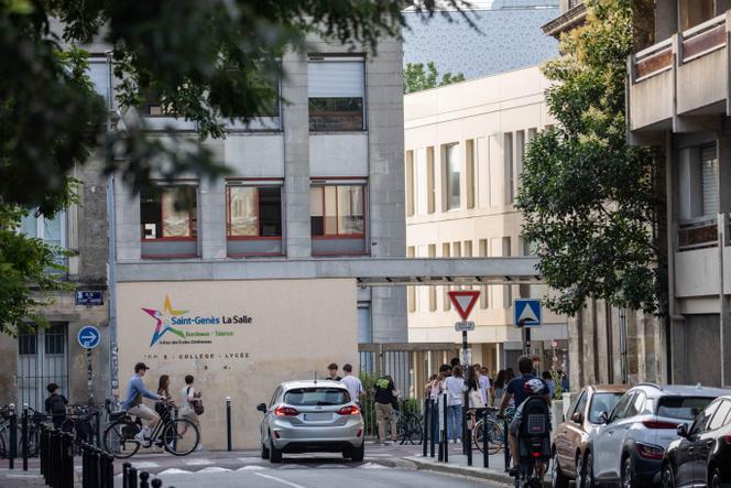 L’ensemble scolaire catholique Saint-Genès-La-Salle, à Bordeaux, le 27 Juin 2023.